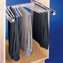 Pull-Out Pant Rack - 13 capacity, Chrome, Wire (PSC-2414CR)
