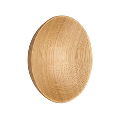 2-1/2''  Round Concave Designer Wood Cabinet Knob, Walnut