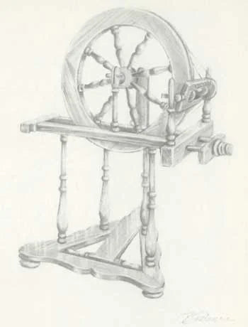 European Spinning Wheel Downloadable Plan