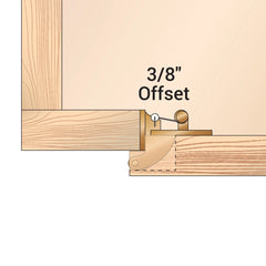 Snap Closing Semi-Concealed Hinges - Nickel (pair)