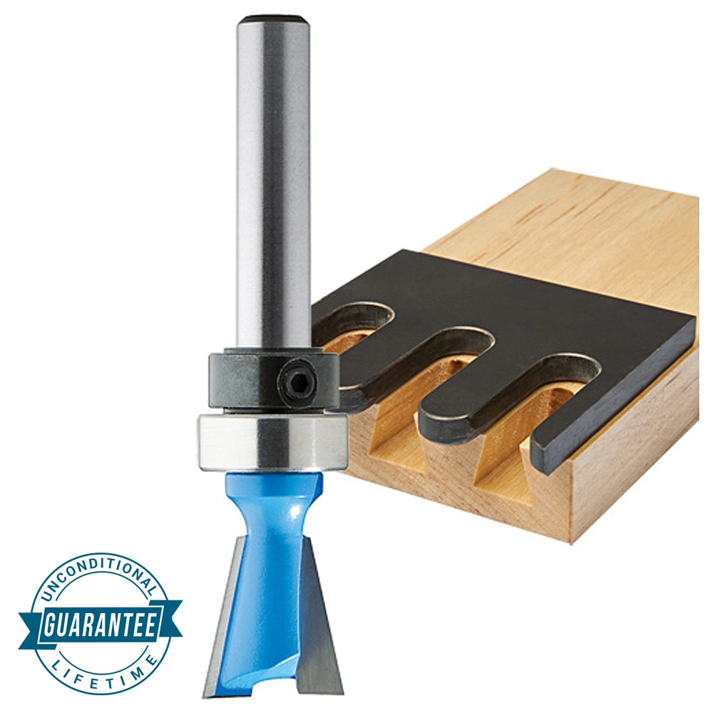 Rockler 14° Dovetail Pattern Router Bit - 1/2" Dia x 1/2" H x 1/4" Shank