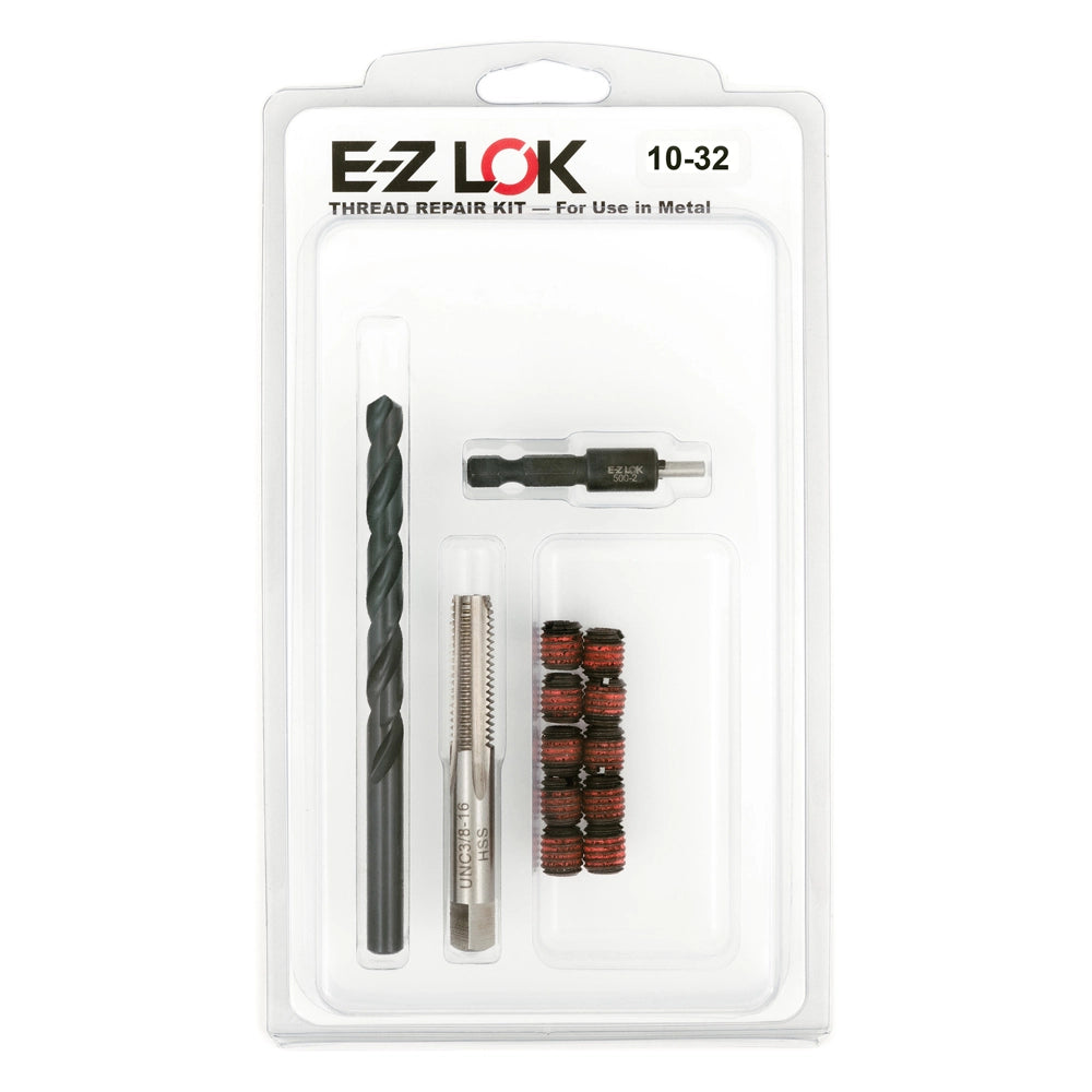 E-Z LOK Thread Repair Kit for Metal - Standard Wall - 10-32 x 3/8-16