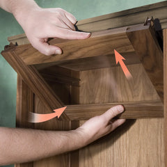 Rockler 9" Barrister Bookcase Door Slides, Pair