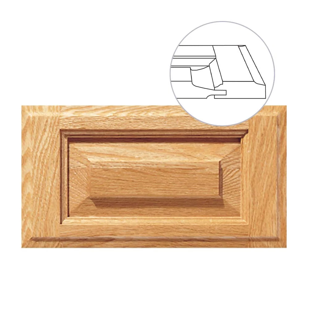 Revere 5-Piece Raised Panel Drawer Front, Custom Sizes and Materials