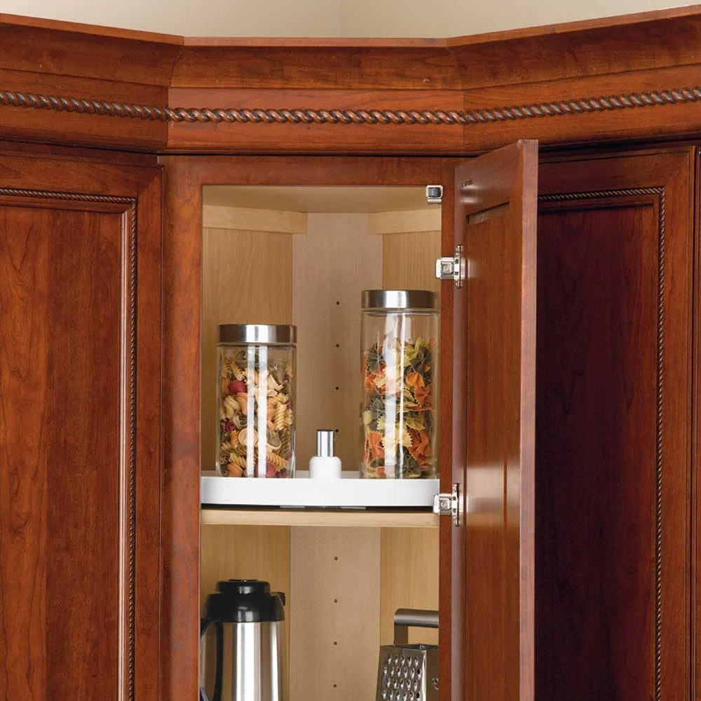 20" Full Circle Lazy Susan Single Shelf Only, White (3071-20-11-52)