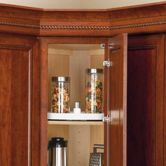 18" Full Circle Lazy Susan Single Shelf Only, White (3071-18-11-52)
