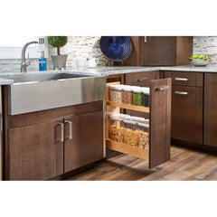 Rev-A-Shelf- Base Cabinet Pullout OXO Storage Organizer with Blumotion Soft Close - 8 in.