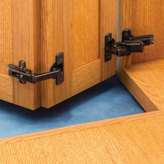 Salice Pie Corner Hinge Kit, Face Frame, Titanium Finish, 1/2'' Overlay