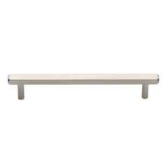 7-1/4''  Hex Modern Cabinet Pull, Satin Nickel
