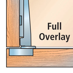 Full Overlay Blum® 95° Thick Door Clip Top  Hinges, Pair