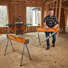 Bora Speedhorse Sawhorses with Quick-Deploy Legs, 2-Pack