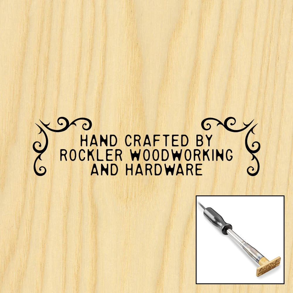 Three-Line Scroll Branding Iron, Electric Handle