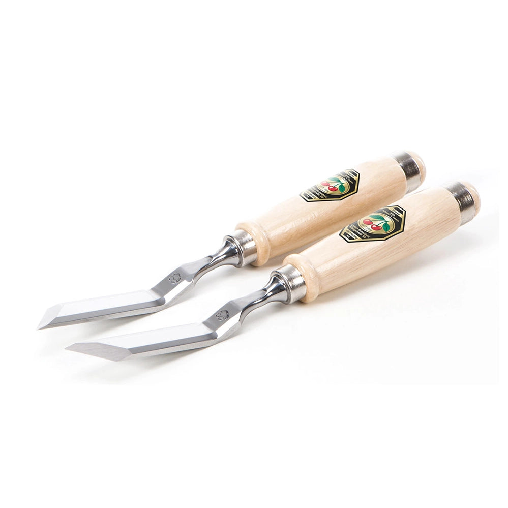 Two Cherries - Cranked Skew Chisels 20MM (Pair)