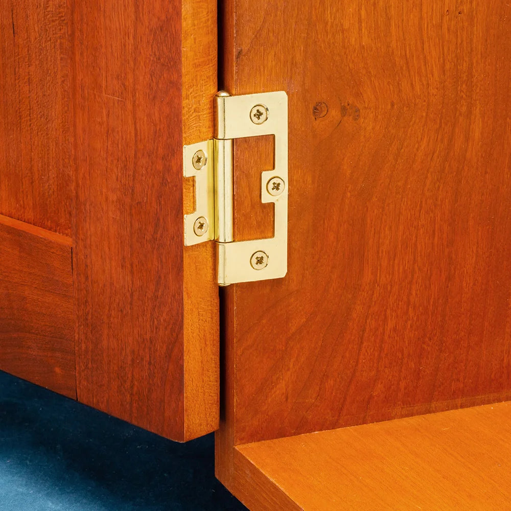 Brass Plated Hinge, (A) 3/4", (B) 15/16", (C) 2-1/2" - Pair