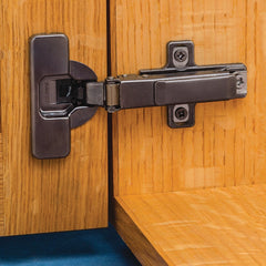 Salice 105° Long Arm Hinges, Frameless, Titanium Finish, Full Overlay