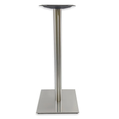 Verona 17'' Square Stainless Steel Table Base, Table Height