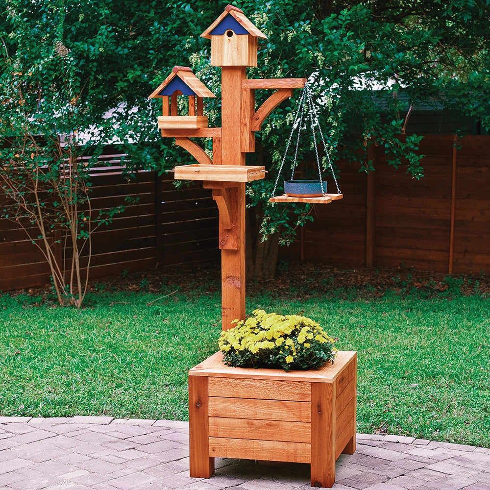 Rockler Bird Feeder Station Plan with 1/4'' MDF Templates