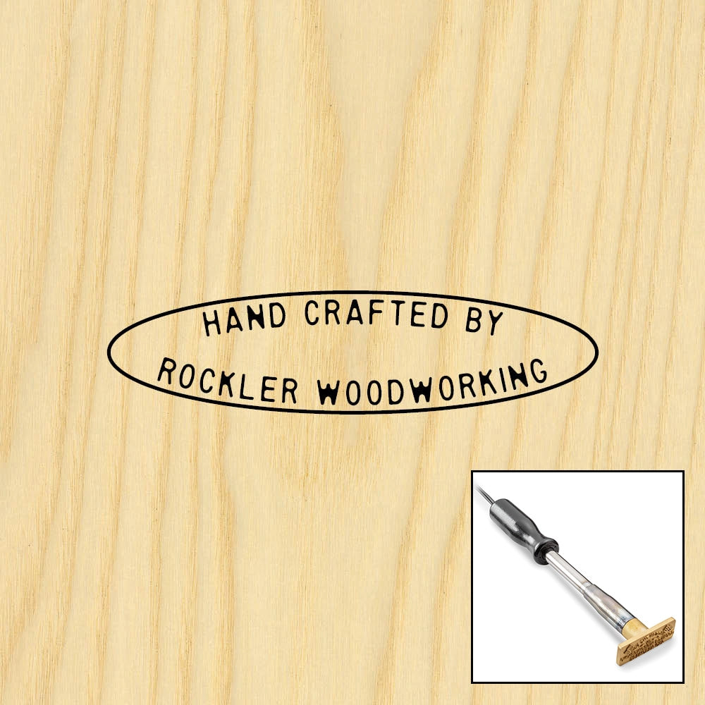 Two-Line Oval Branding Iron, Electric Handle