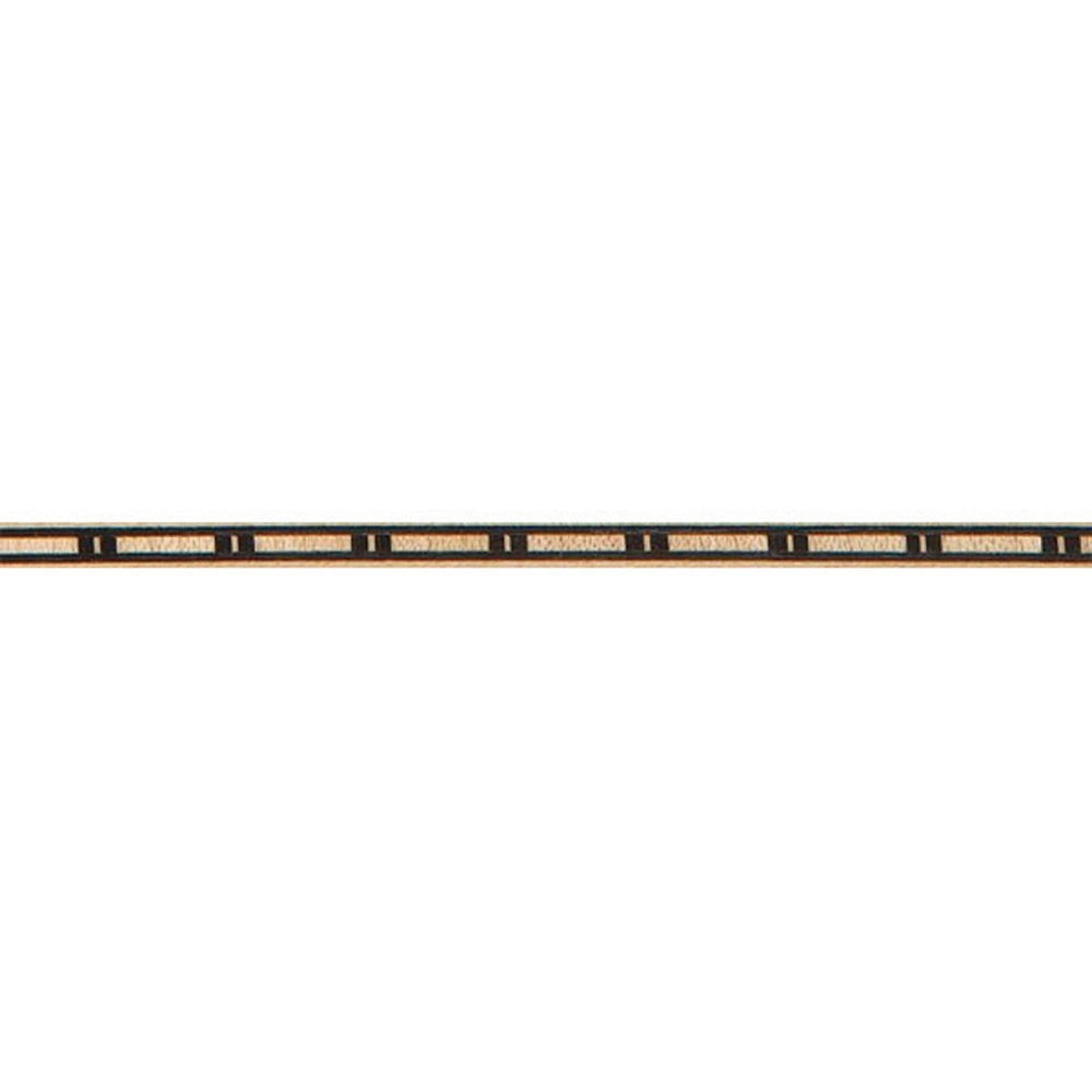 Black Maple Block Inlay Banding, 3/16'' W