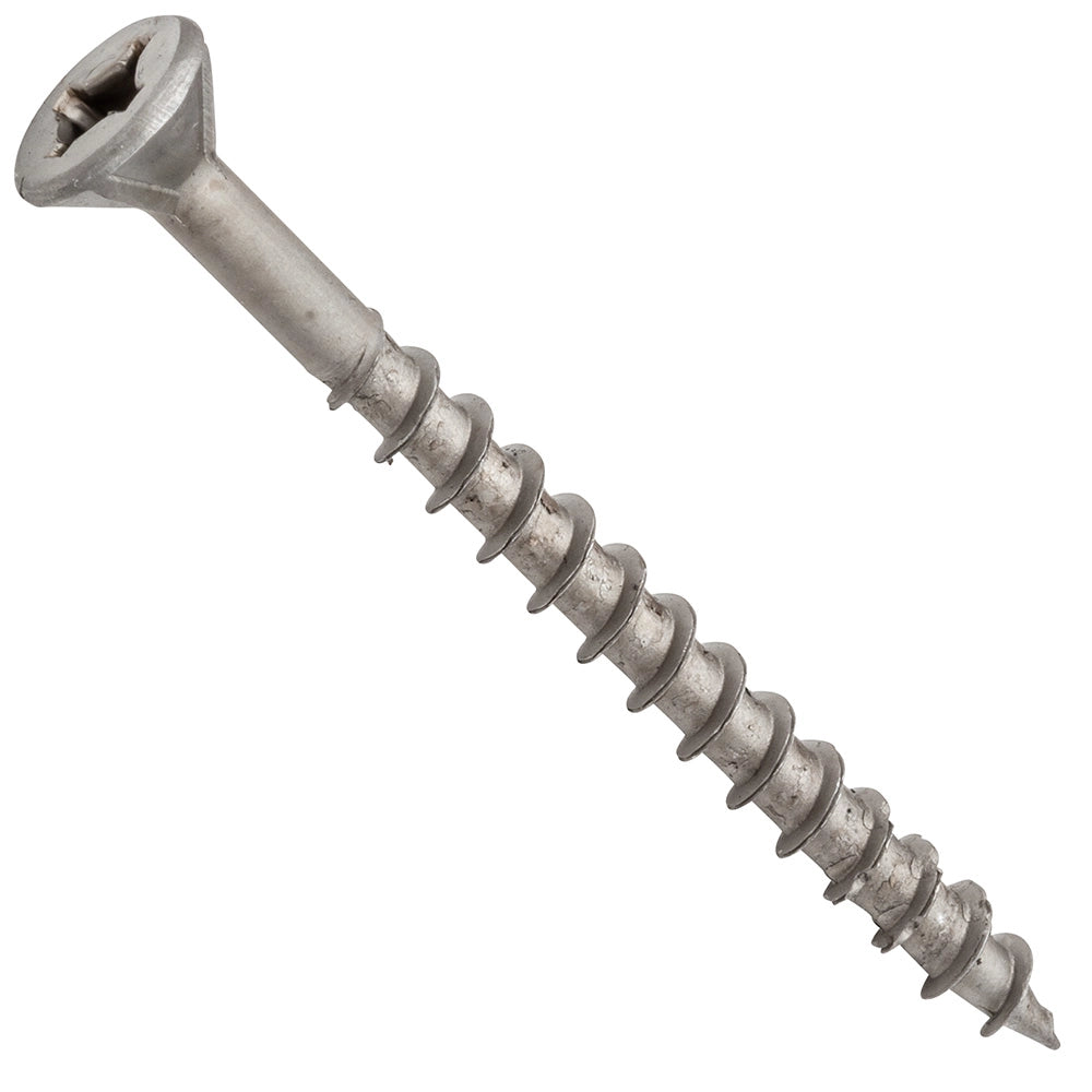 Centerline #8 x 2'' Flat Head Square X Self-Countersinking Wood Screws, Lube Finished, 100-Pack