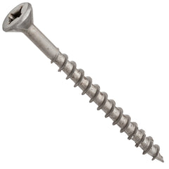 Centerline #8 x 2'' Flat Head Square X Self-Countersinking Wood Screws, Lube Finished, 100-Pack