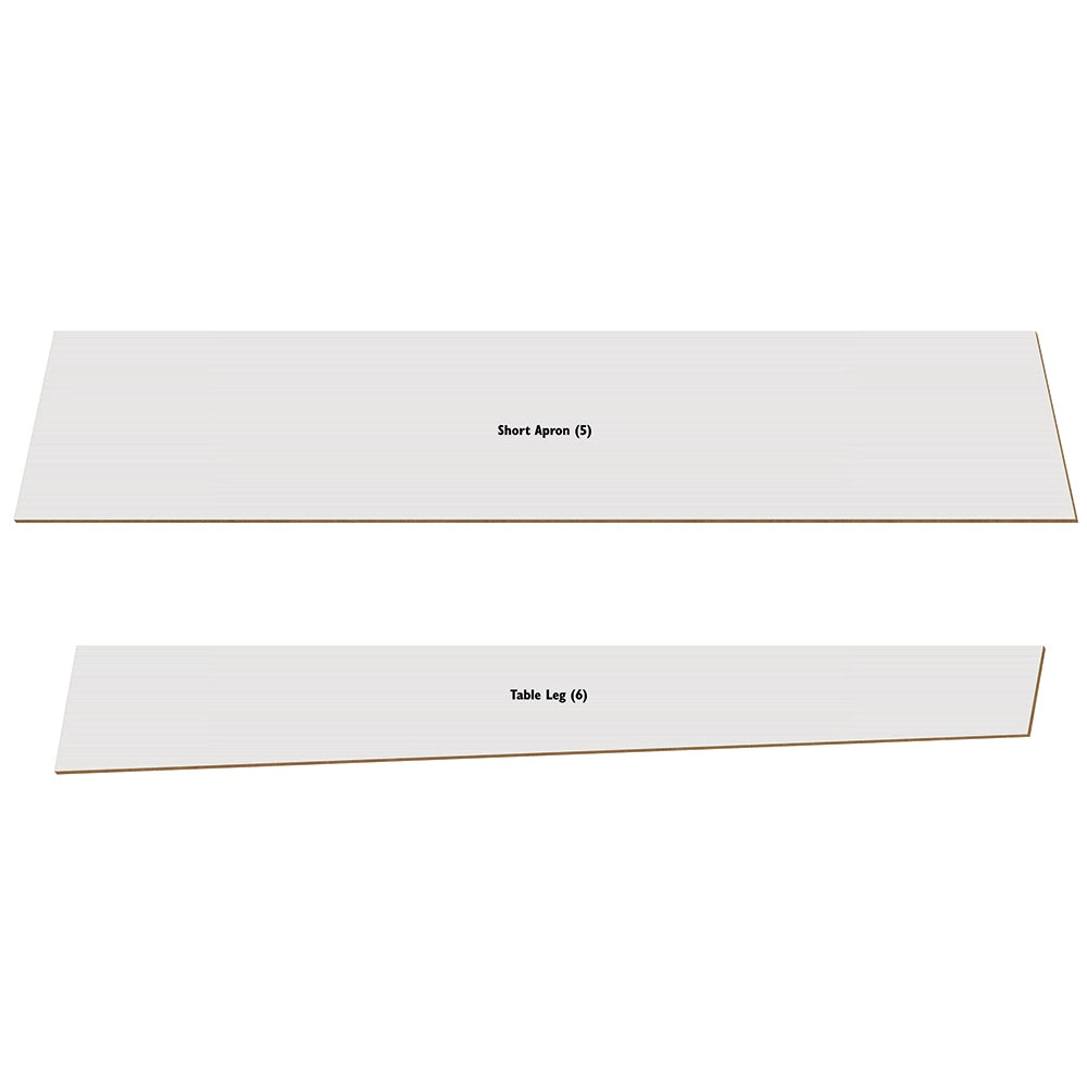 Rockler Modern Patio Coffee Table Plan with Cardboard Templates