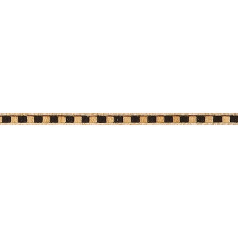 Black Maple Block Inlay Banding, 1/8'' W
