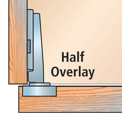 Full Overlay Blum® 95° Thick Door Clip Top  Hinges, Pair