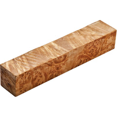 Stabilized Maple Burl Pen Blank, Clear