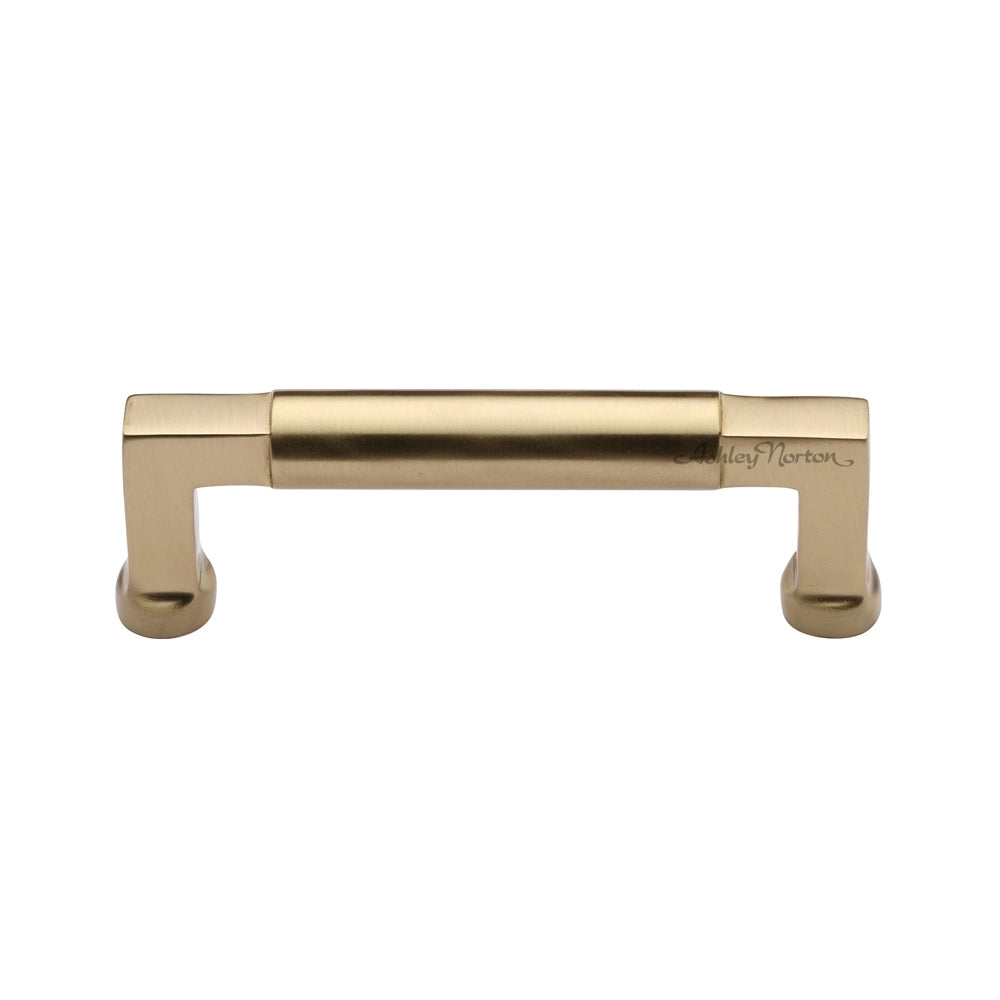 10-5/8''  Bauhaus Cabinet Pull, Satin Brass