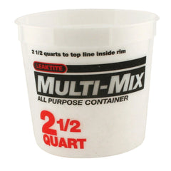 Leaktite Clear Multi-Mix Container, 2.5 qt.