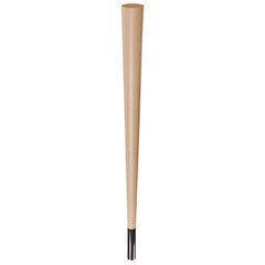 29'' Tapered Turned Leg, Hard Maple, 4''H Chrome Foot