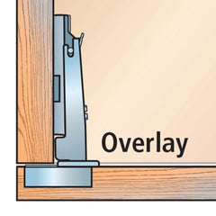 Salice 105° Silentia+ Soft-Close Hinges, Frameless, Full Overlay