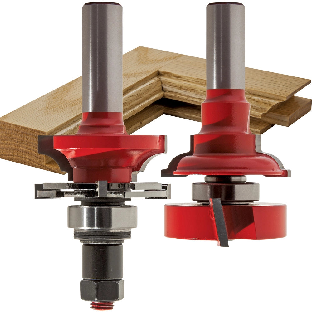 Freud 99-763 Bead Rail & Stile Router Bit Set - 1-11/16" Dia x 1-1/4" H x 1/2" Shank