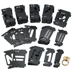Rockler Interlock Signmaker's Template Kit, State Park Font, 1-1/2''H