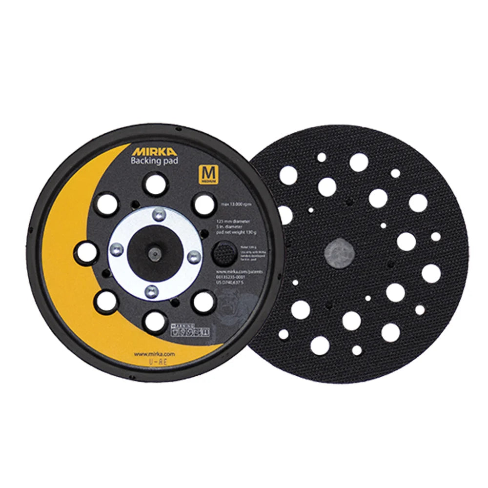 Mirka Sanding Pad 915GV28-130G, 5'' Diameter (For 6'' Sanders), 28-Hole, Medium Density
