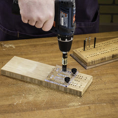 Small Cribbage Board Templates, 2-Player, Straight Track