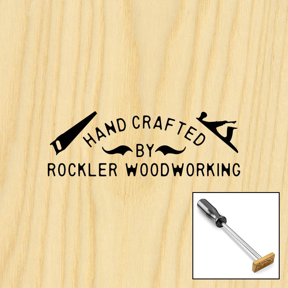Three-Line Arc with Tools Branding Iron, Torch-Heated Handle