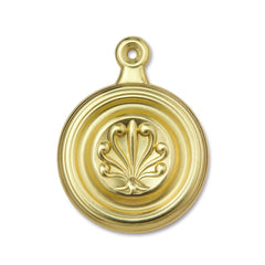 Fleur-de-lis Antique Brass - 1-3/4" Dia Bed Bolt Cover