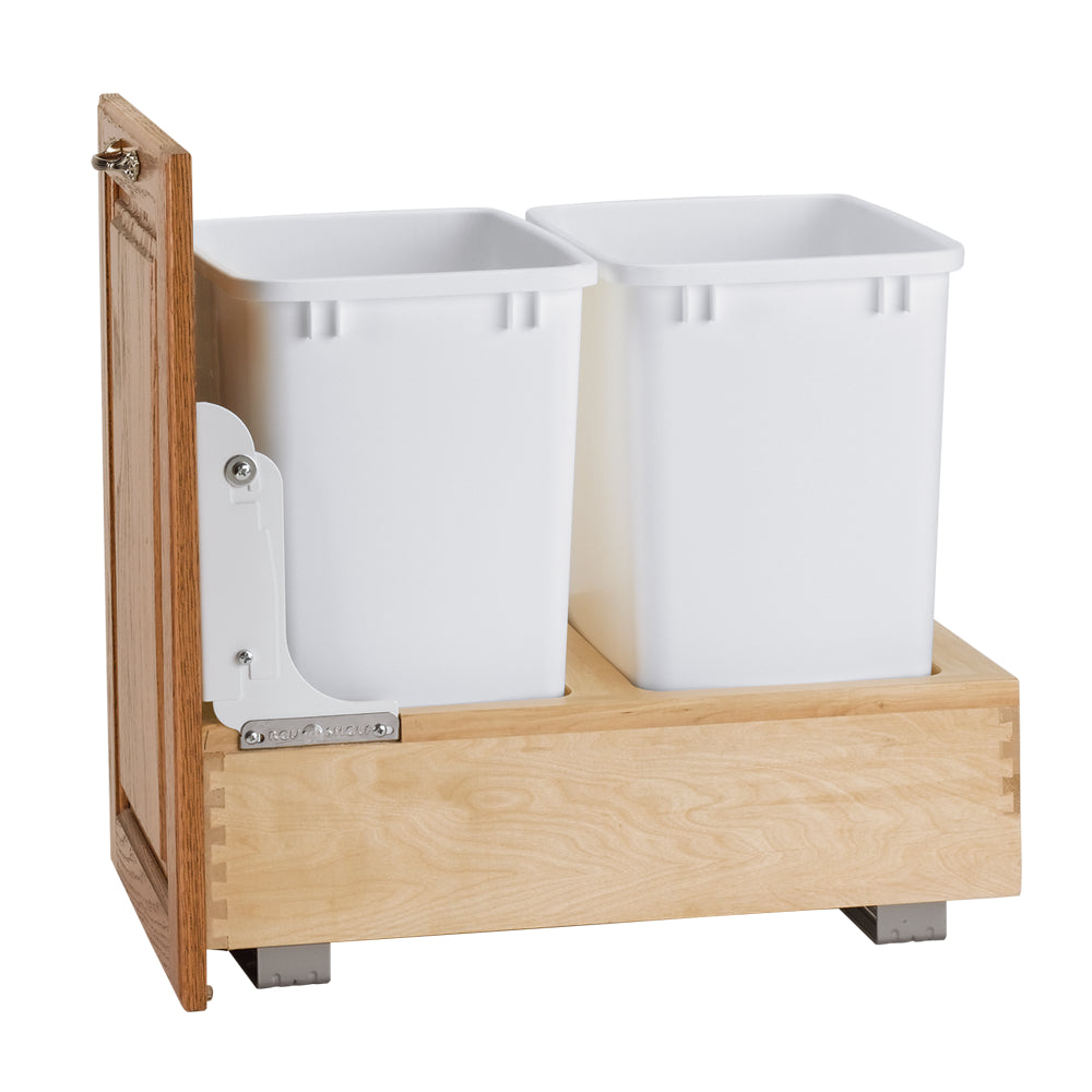 Single 35 Quart Container, Door Mount, White (4WC-15DM1)