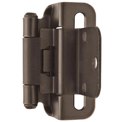 3/8'' Inset Self-Closing Partial Wrap Cabinet Hinges, Oil-Rubbed Bronze