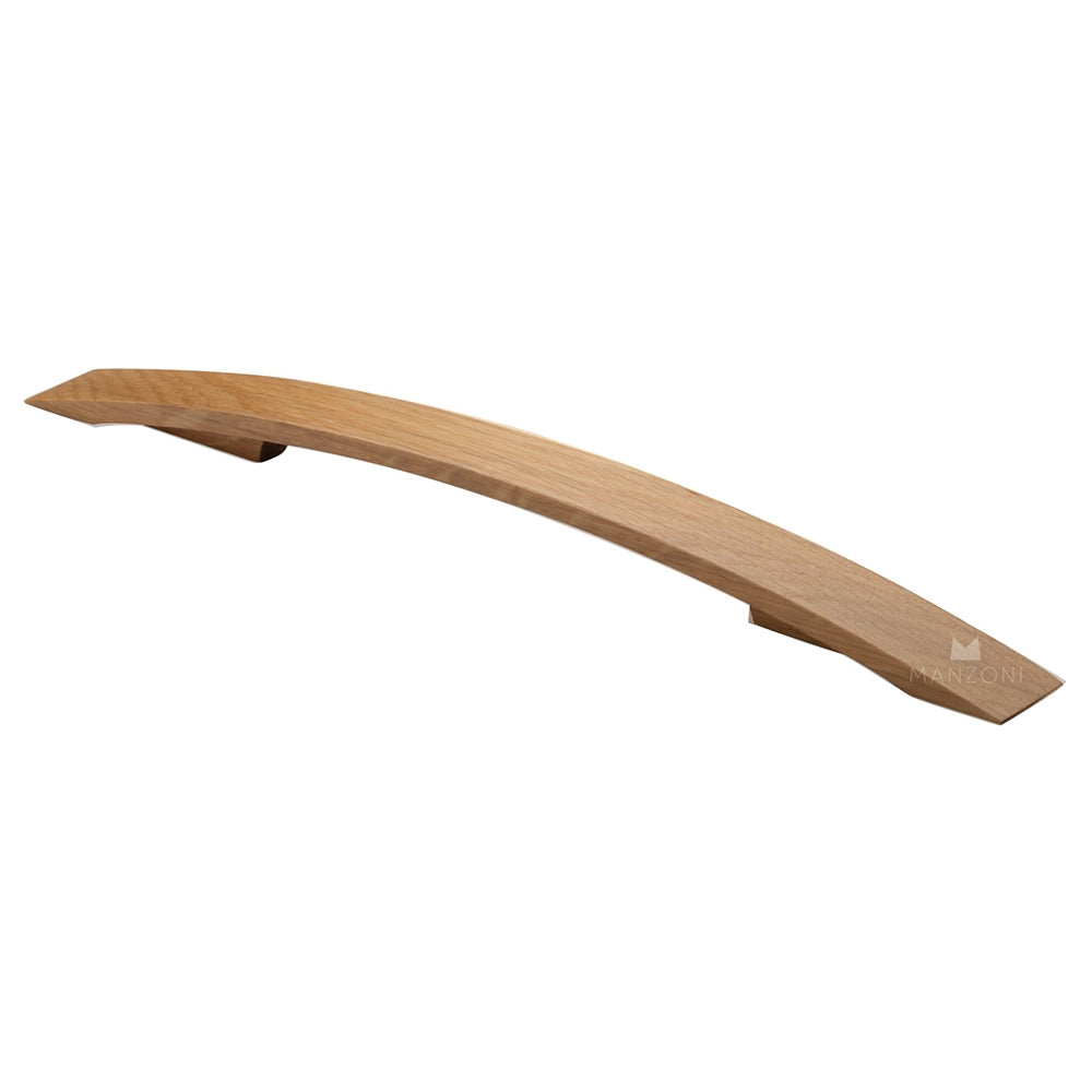 13-5/8''  Strap Designer Wood Cabinet Pull, Walnut