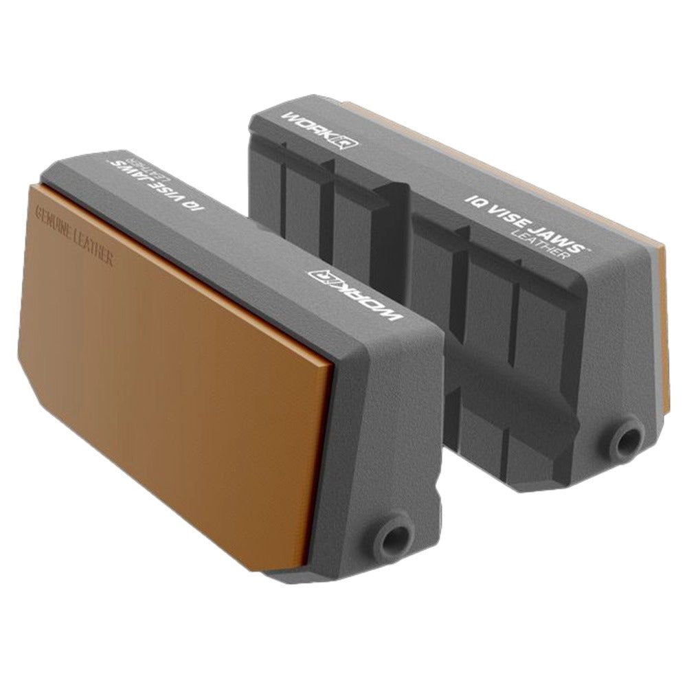 Work IQ Leather Vise Jaw Sleeves, Pair