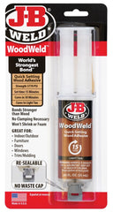 WoodWeld Quick-Setting Adhesive Syringe, Light Tan, 0.85 oz.
