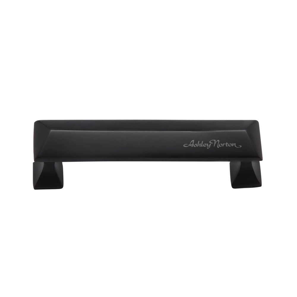 4-3/8''  Pyramid Cabinet Pull, Flat Black