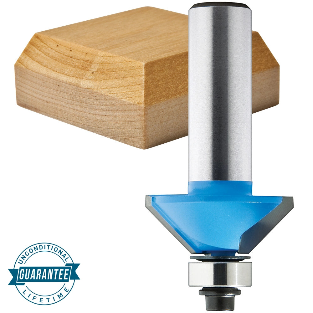 1" D x 3/8" H x 1/2" Shank Rockler Chamfer Bit