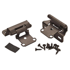 1/4'' Overlay Self-Closing Partial Wrap Cabinet Hinges, Oil-Rubbed Bronze