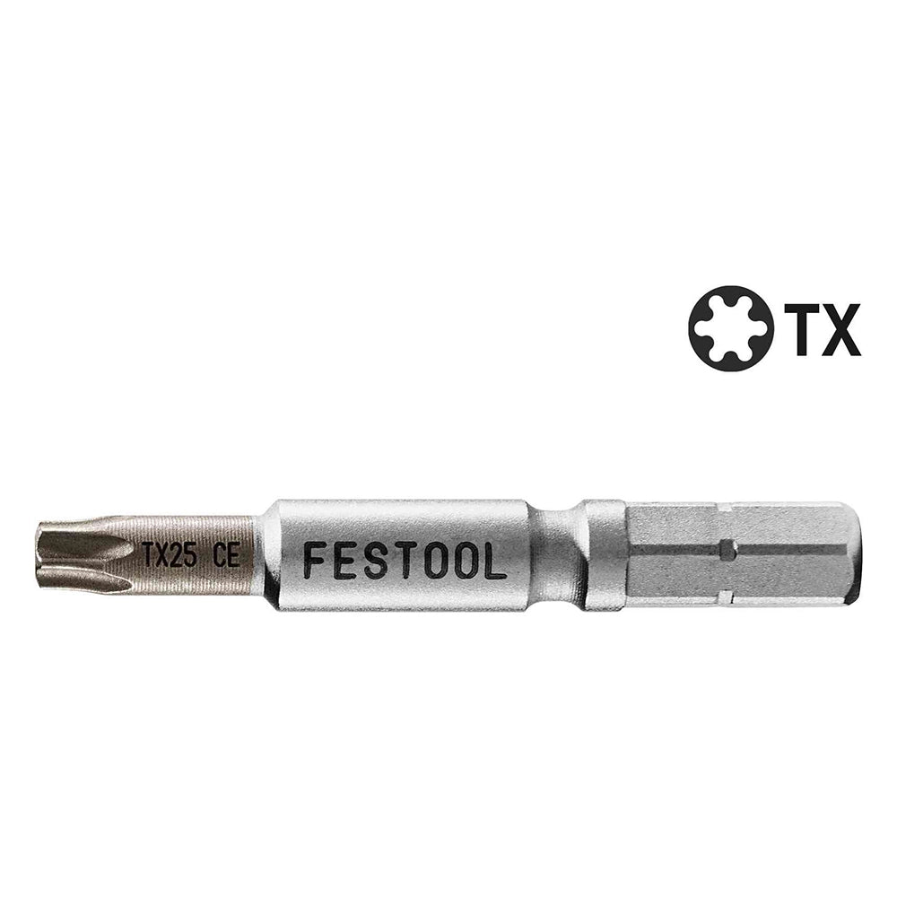 Festool 2'' Centrotec Driver Bits, Torx #25, 2-Pack (205081)