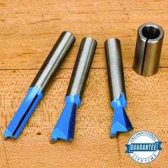 Rockler 4-Pc. Dovetail Router Bit Upgrade Set - 8mm Shank