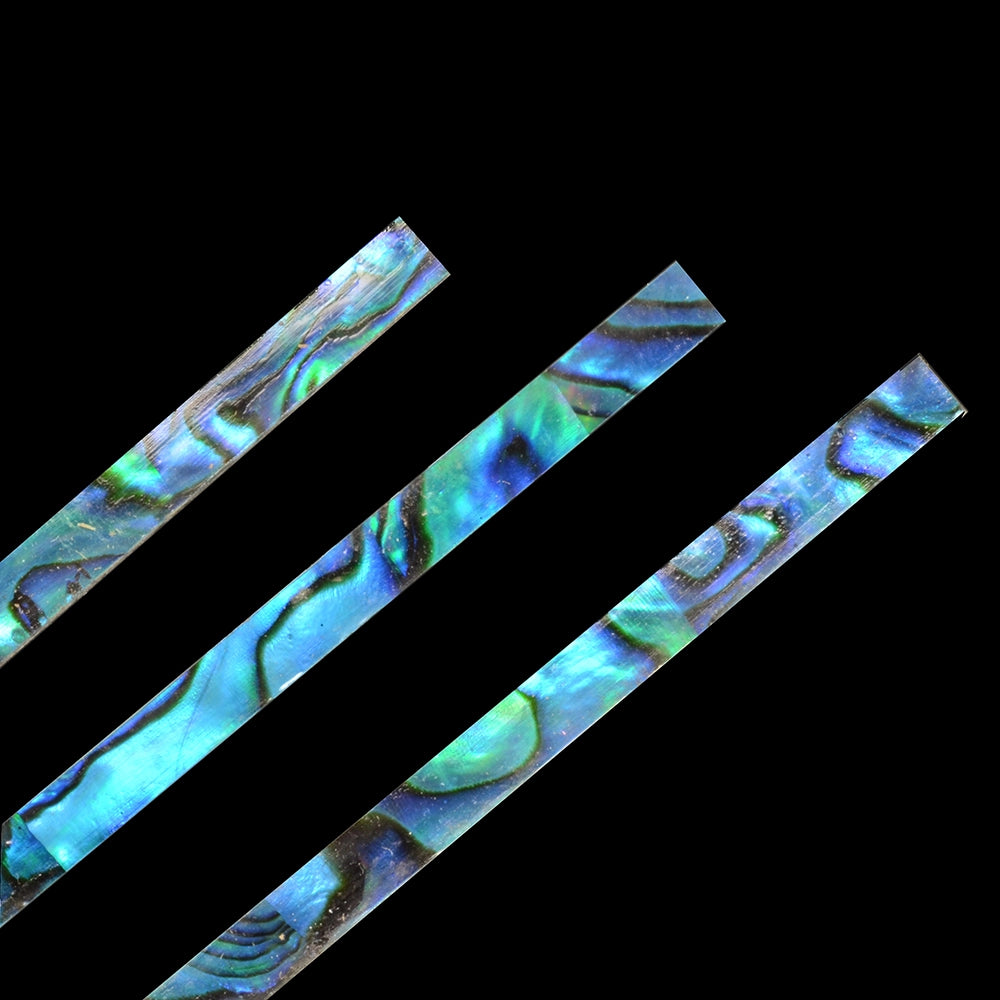 Paua Abalone Inlay Strips, 3-Pack, Natural (Varied)